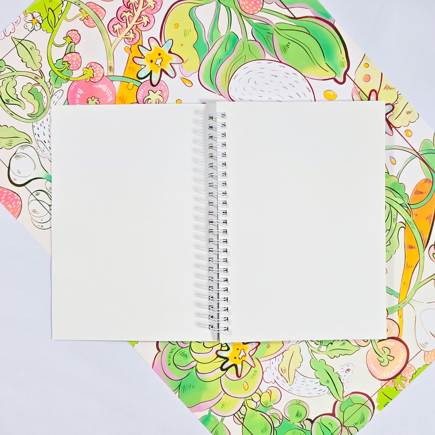 Reusable sticker book with capybaras bathing in an orange field