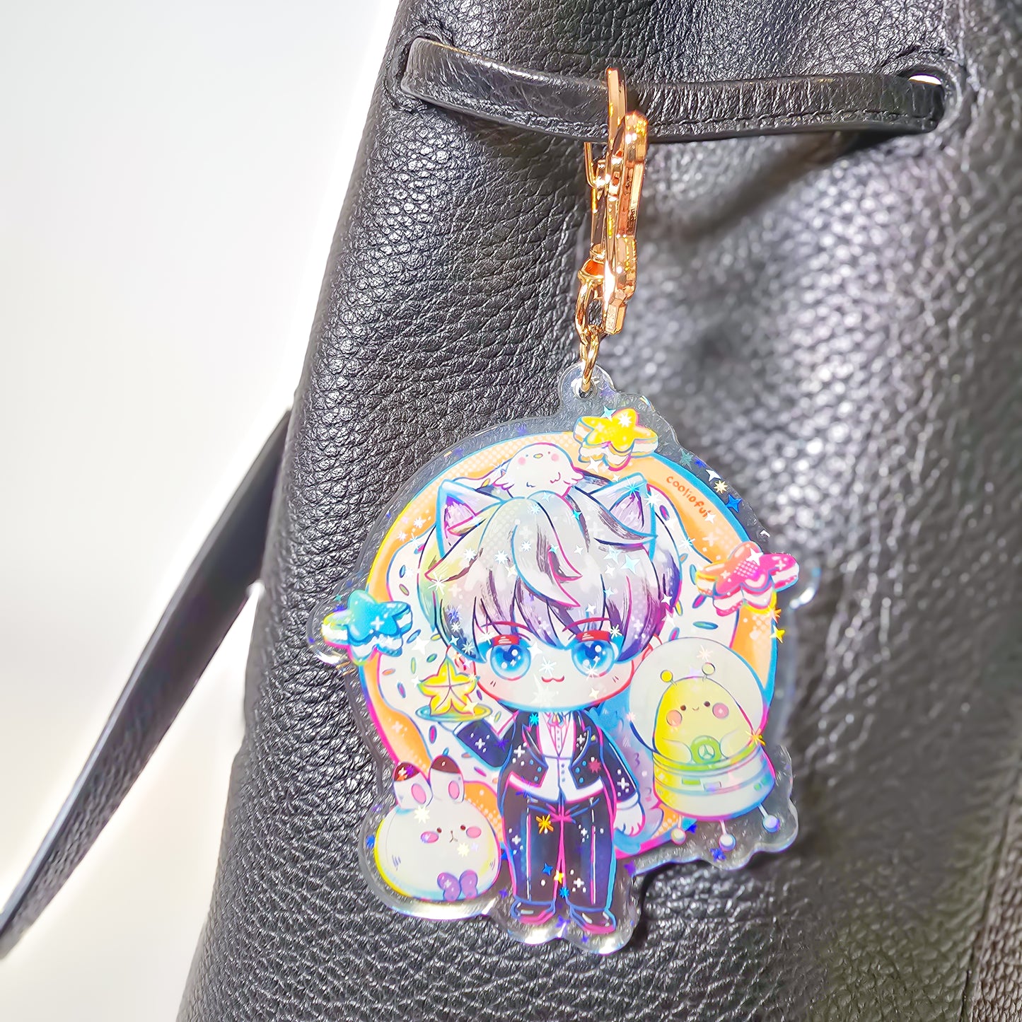 LADS Xavier and desserts keycharm