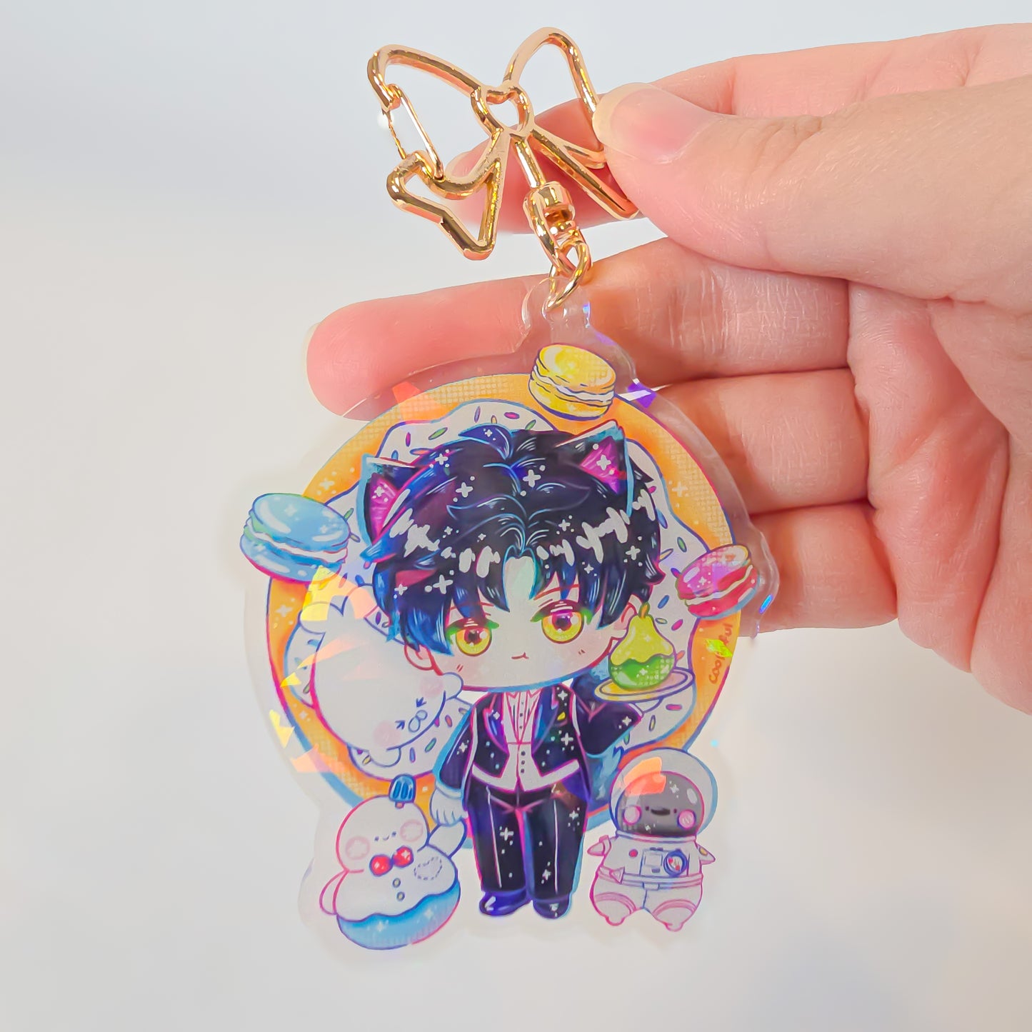 LADS Zayne and desserts keycharm