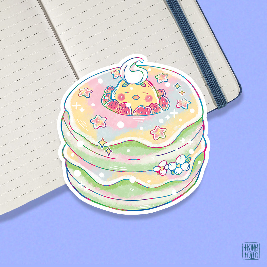Sweet treats collection: Dessert-themed holographic stickers