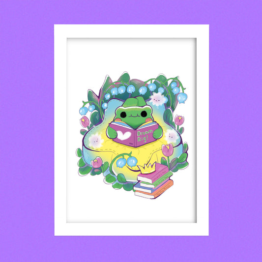 Book lover art print