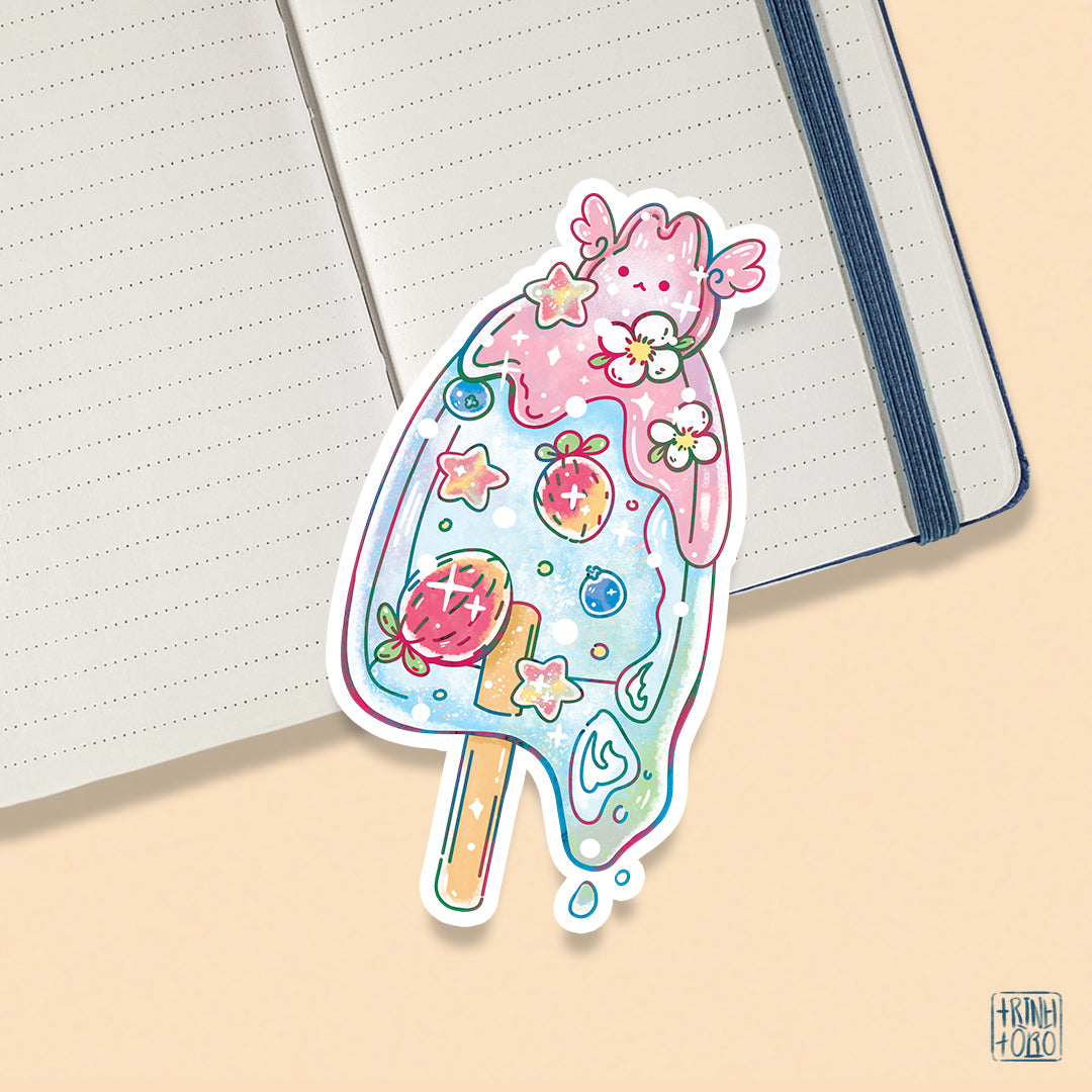 Sweet treats collection: Dessert-themed holographic stickers