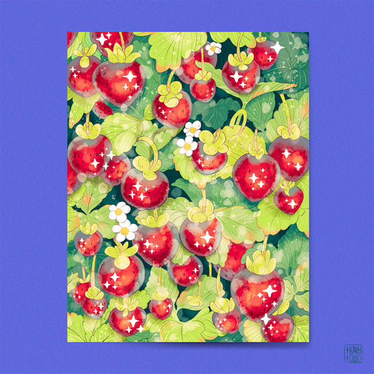 Wild strawberry field